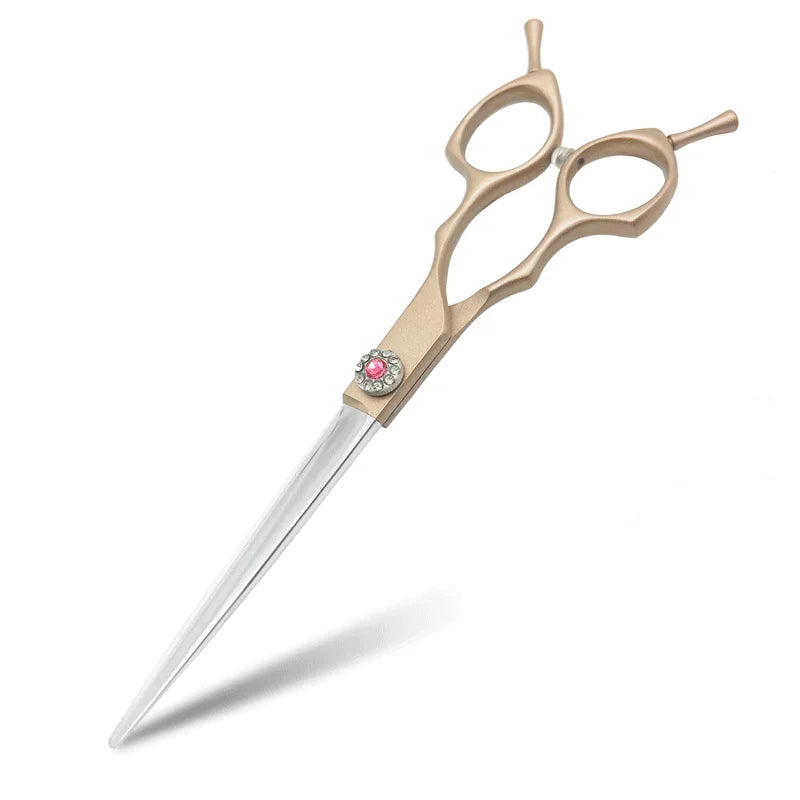 7inch Curved Chunkers Shears Stainless Steel Dog Grooming Cat Curved Scissor, Light Weight Special Designed Pet Grooming Supply