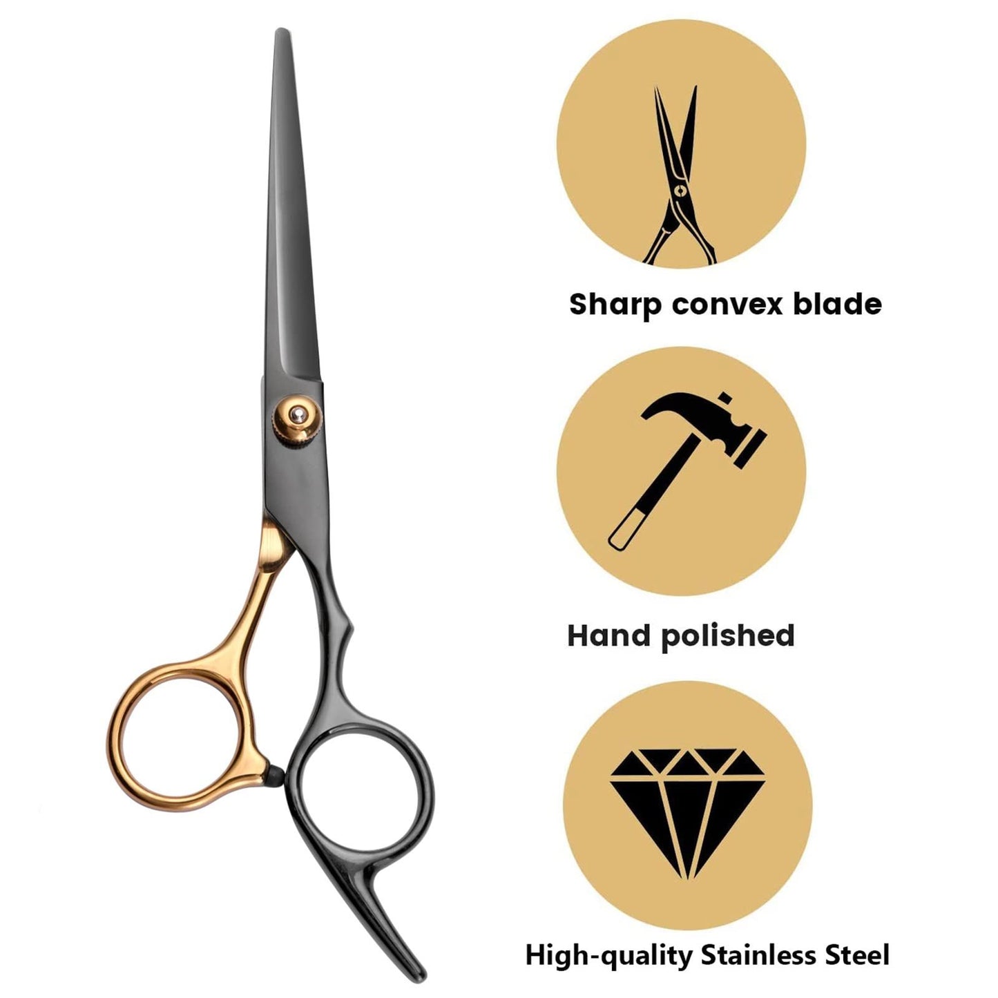 Hair Cutting Scissors, Professional Barber Shears Set with Hair Scissors Thinning Shears, for Men Women Pet