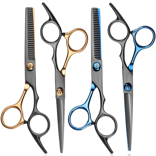 Hair Cutting Scissors, Professional Barber Shears Set with Hair Scissors Thinning Shears, for Men Women Pet