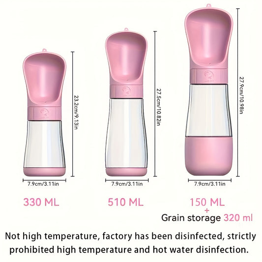 [Portable Dog Water] Portable Dog Water Bottle - Pet Water Cup - Outdoor Travel Cup Drinking Cup Feeding Water Dispenser - Water and Food Cup Supplies