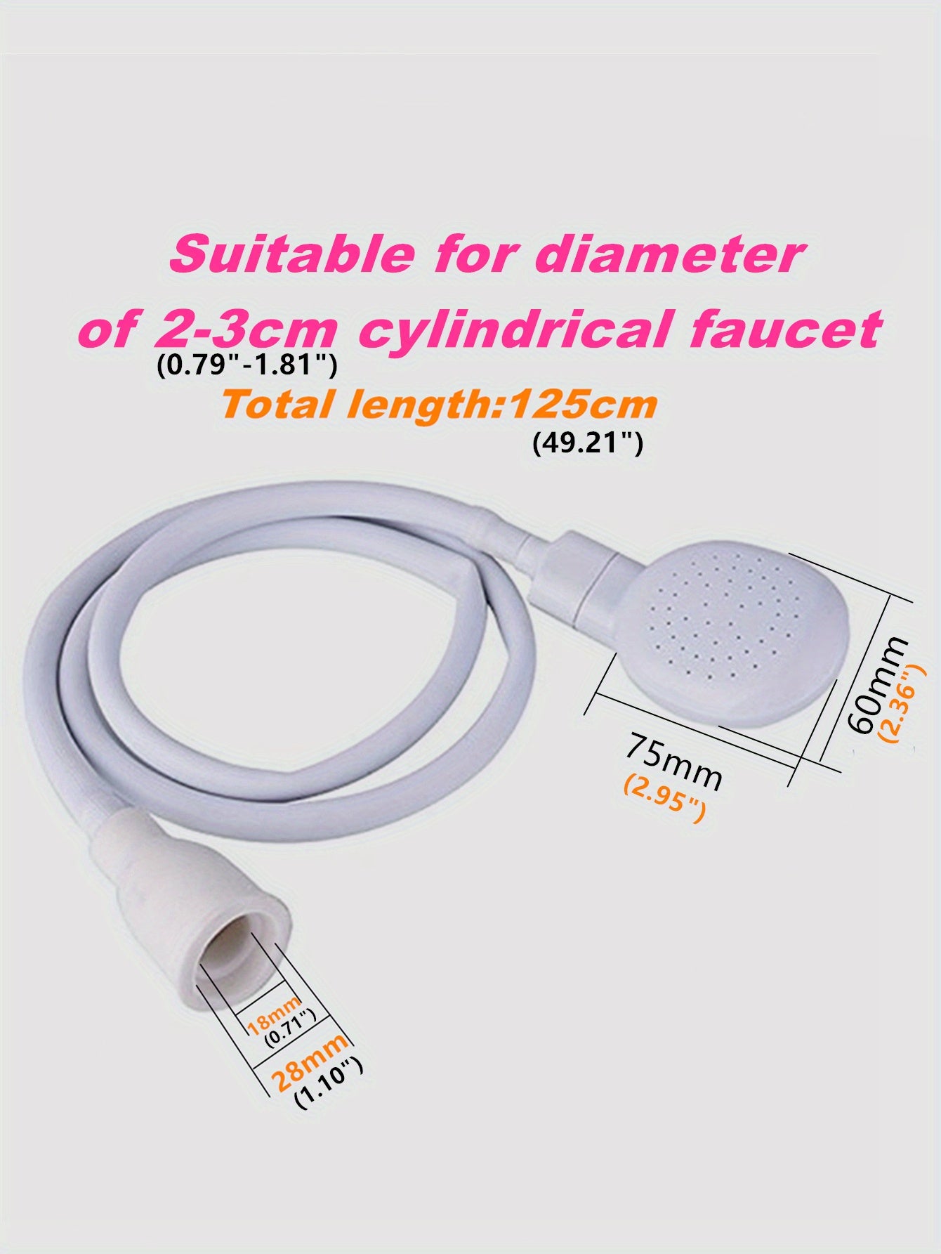 1pc Faucet Washing Hair Shower Pet Cat Dog Bath Faucet Sprayer, Multi-purpose Faucet, Shower Spray Head Convenient Easy Installation