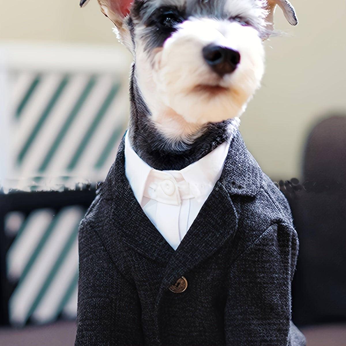 Plaid Print Pet Suit Jacket for Dog And for Wedding Formal Clothes Christmas Gift