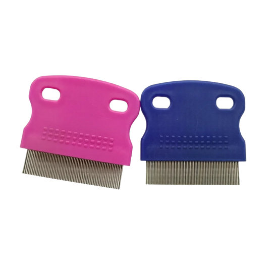 Flea Comb Cat Grooming Comb Set 2 Pcs/set Removes Mucus and Crust Small Lice Flea Combs Cats Supplies Pet Comb