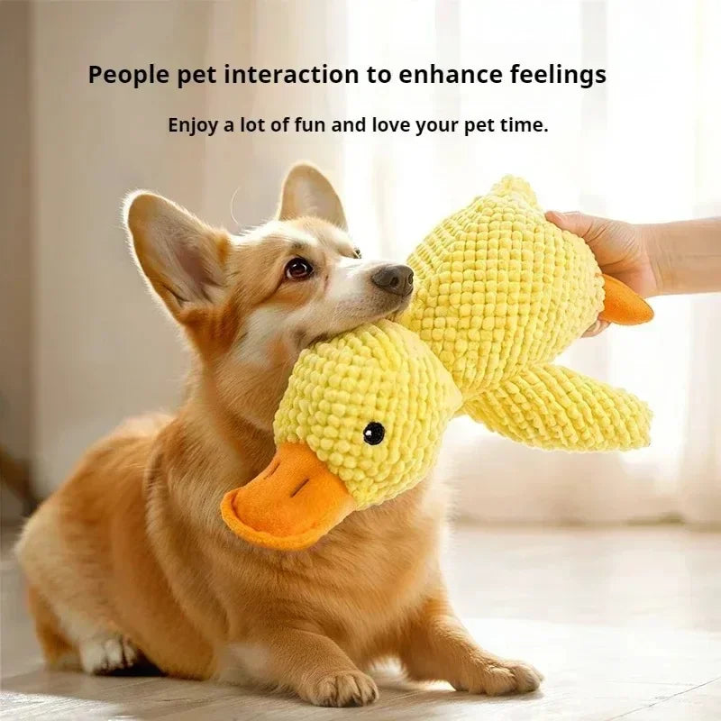Dog~toy  plush  companion sleeping  duck  bite  resistant  teeth  grinding  sound  relief  duck  sound  toy