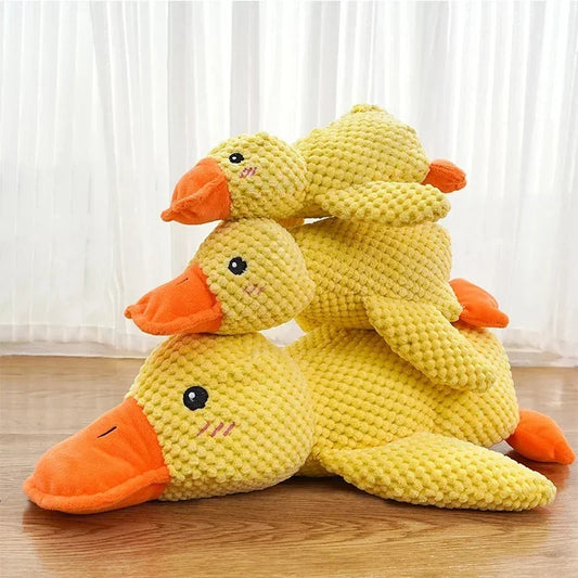 Dog~toy  plush  companion sleeping  duck  bite  resistant  teeth  grinding  sound  relief  duck  sound  toy