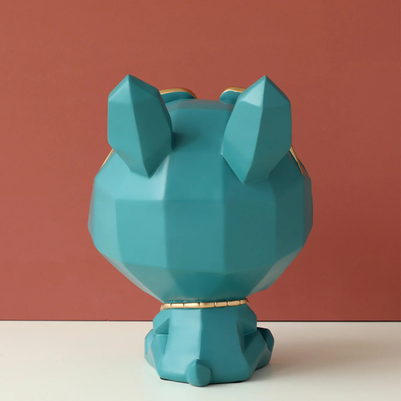 Dog Resin Sculpture Cool Dog Big Mouth Animal Statue for Decor with Storage Box for Key Holder Dog Figurine Ornament Decor Gift