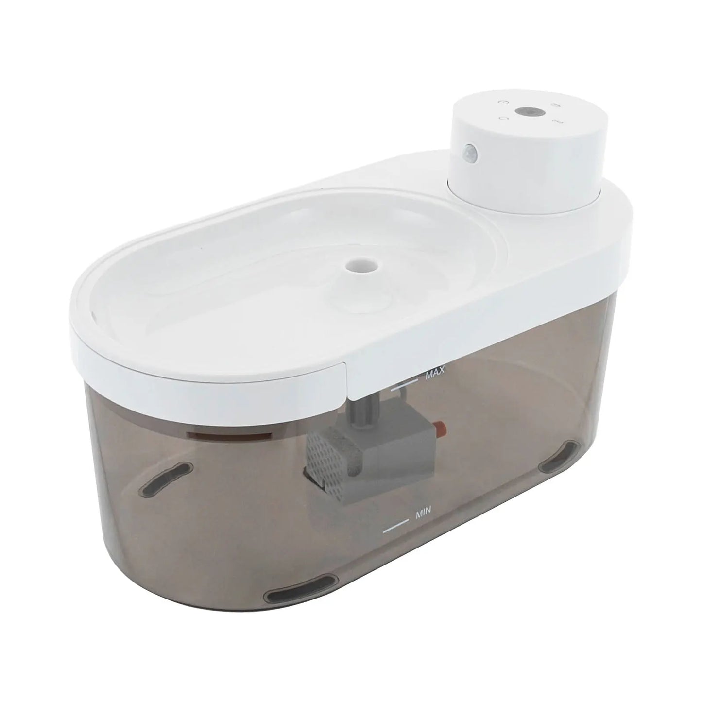 White Pet Water Dispenser, Automatic Fresh Water Flow, Hygienic Design for Cats and Dogs, Convenient & Easy to Use