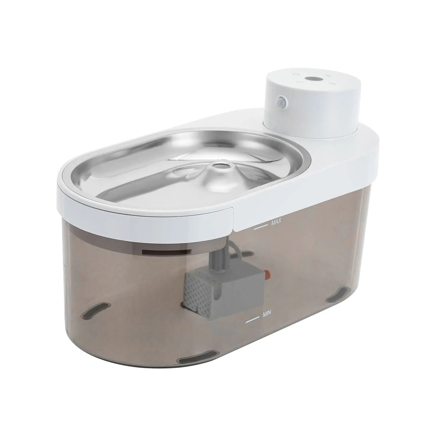 White Pet Water Dispenser, Automatic Fresh Water Flow, Hygienic Design for Cats and Dogs, Convenient & Easy to Use