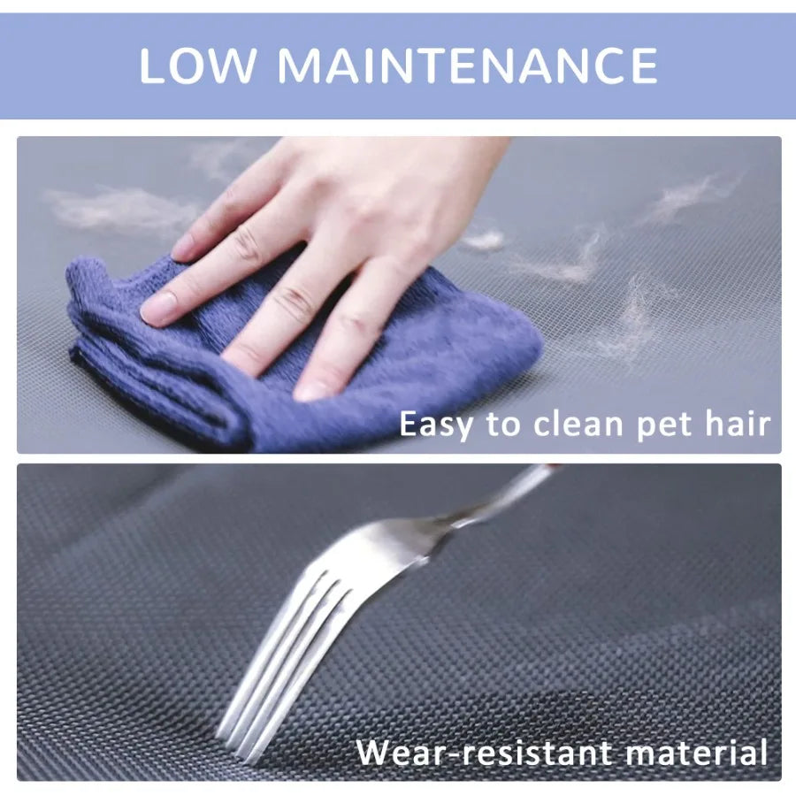 PawHut 36 x 30 Elevated Cooling Summer Dog Cot Pet Bed With Mesh Ventilation Blue