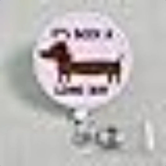 It's Been a Long Day Funny Badge Reel Funny Dachshund ID Badge Holder Pet Badge Clip Sarcastic Badge Lanyard Wiener Dog Lover I