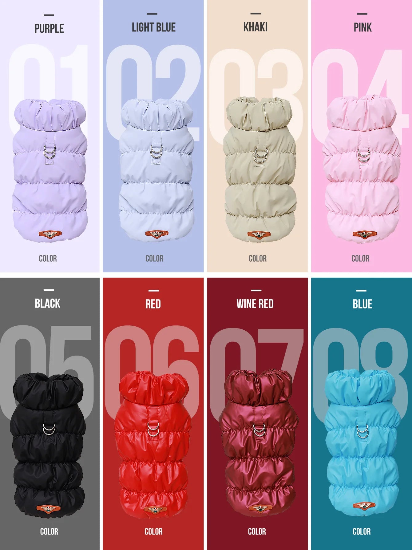 Dog Jacket For Autumn/Winter, Pet Coat, 3-Layer Thick Warm Outerwear, Suitable For Small To Medium Dogs Like Poodle, Teddy, York