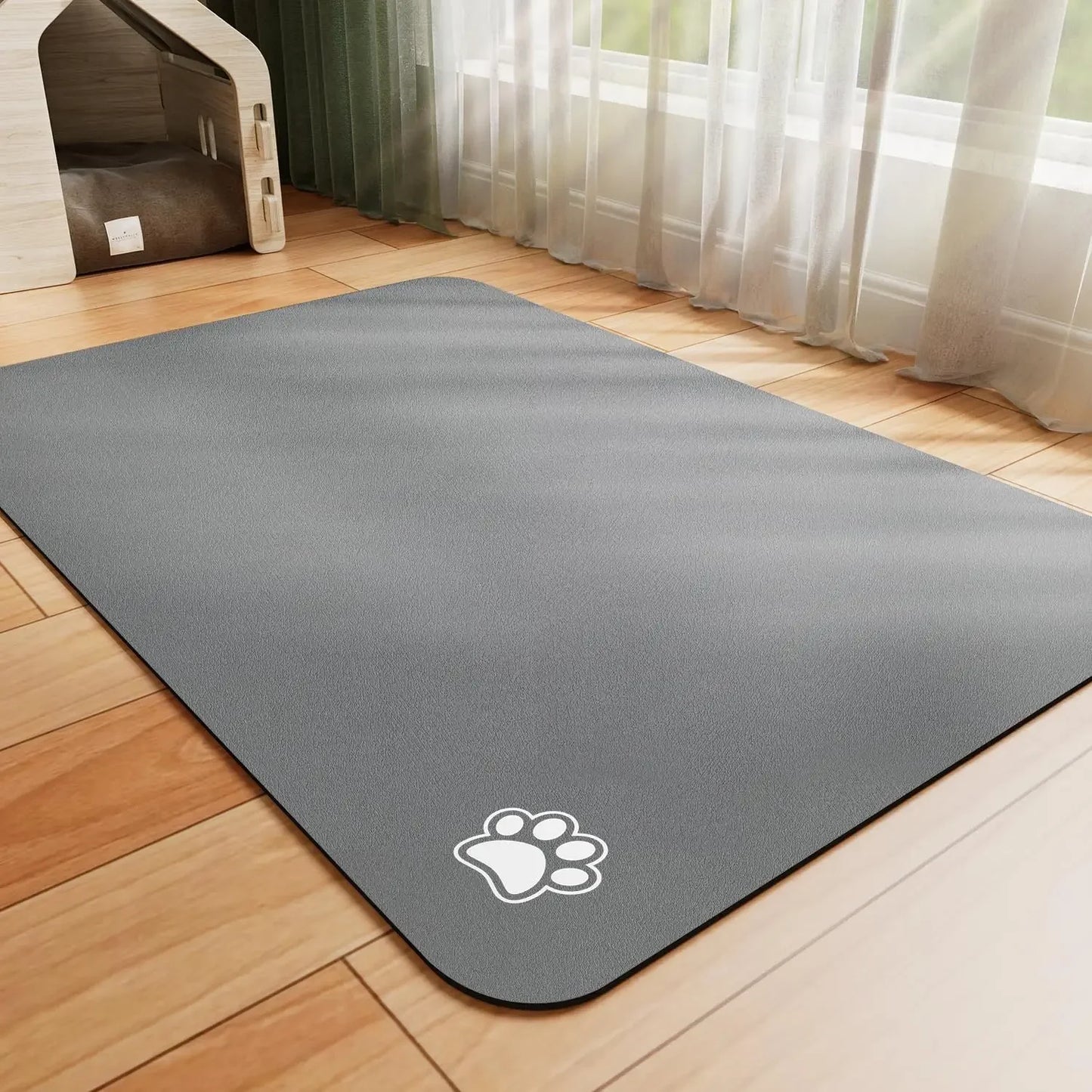 Tapete Absorvente para Alimentação de Animais de Estimação, Tapete para Cães e Gatos para Comida e Água, Fácil de Limpar, Tapetes para Animais de Estimação de Secagem Rápida para Bebedores Desordenados
