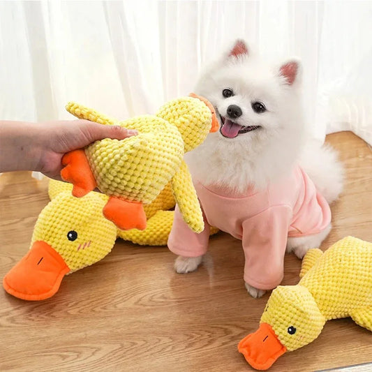 Dog~toy  plush  companion sleeping  duck  bite  resistant  teeth  grinding  sound  relief  duck  sound  toy