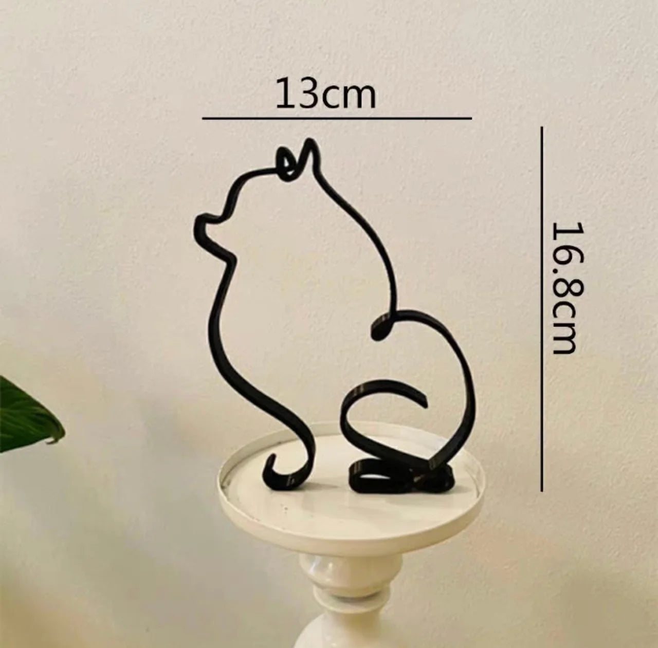 Dog Art Sculpture Metal Dog Abstract Minimalist Art Iron Figurines Office Desktop Accessories For Home Decoration Cute Miniature