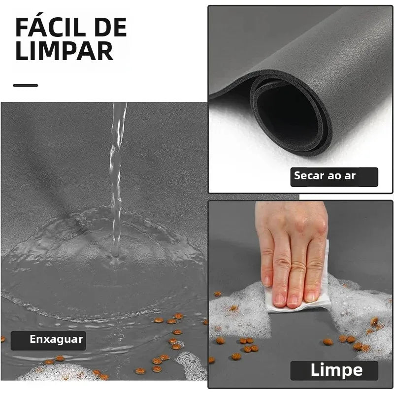 Tapete Absorvente para Alimentação de Animais de Estimação, Tapete para Cães e Gatos para Comida e Água, Fácil de Limpar, Tapetes para Animais de Estimação de Secagem Rápida para Bebedores Desordenados
