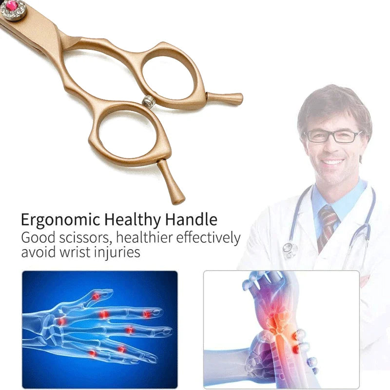 wingsbro 7 inch Pet Curved Scissors Stainless Steel Dog Grooming Shears Cat Curved Scissors Special Designed For Pet Grooming