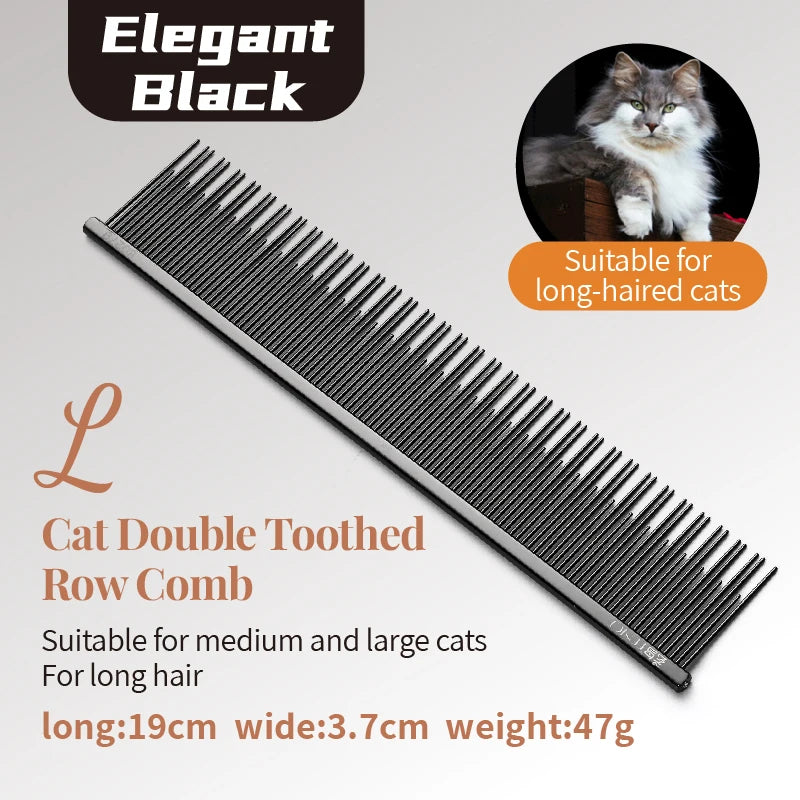 Fenice profissional anti-corrosão pente de aliciamento para cães gatos cônicos pinos de aço inoxidável suprimentos de preparação para animais de estimação