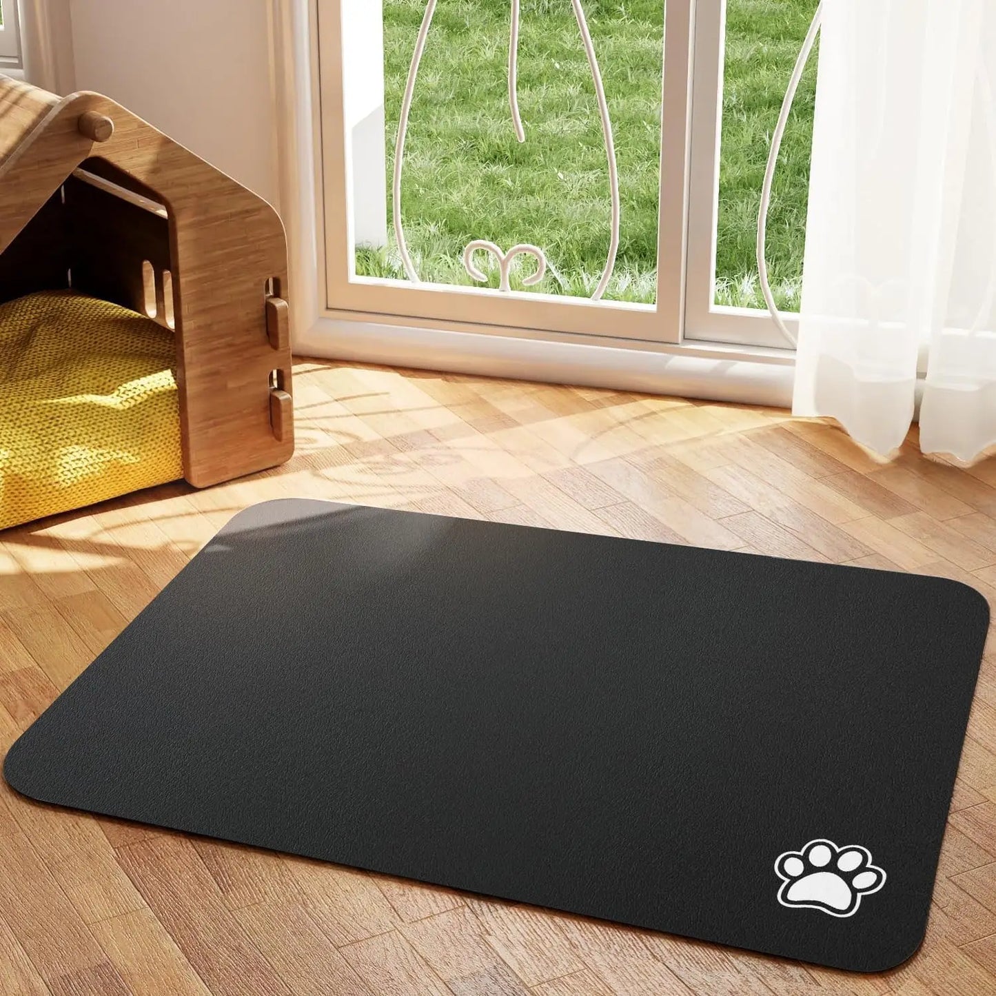 Tapete Absorvente para Alimentação de Animais de Estimação, Tapete para Cães e Gatos para Comida e Água, Fácil de Limpar, Tapetes para Animais de Estimação de Secagem Rápida para Bebedores Desordenados