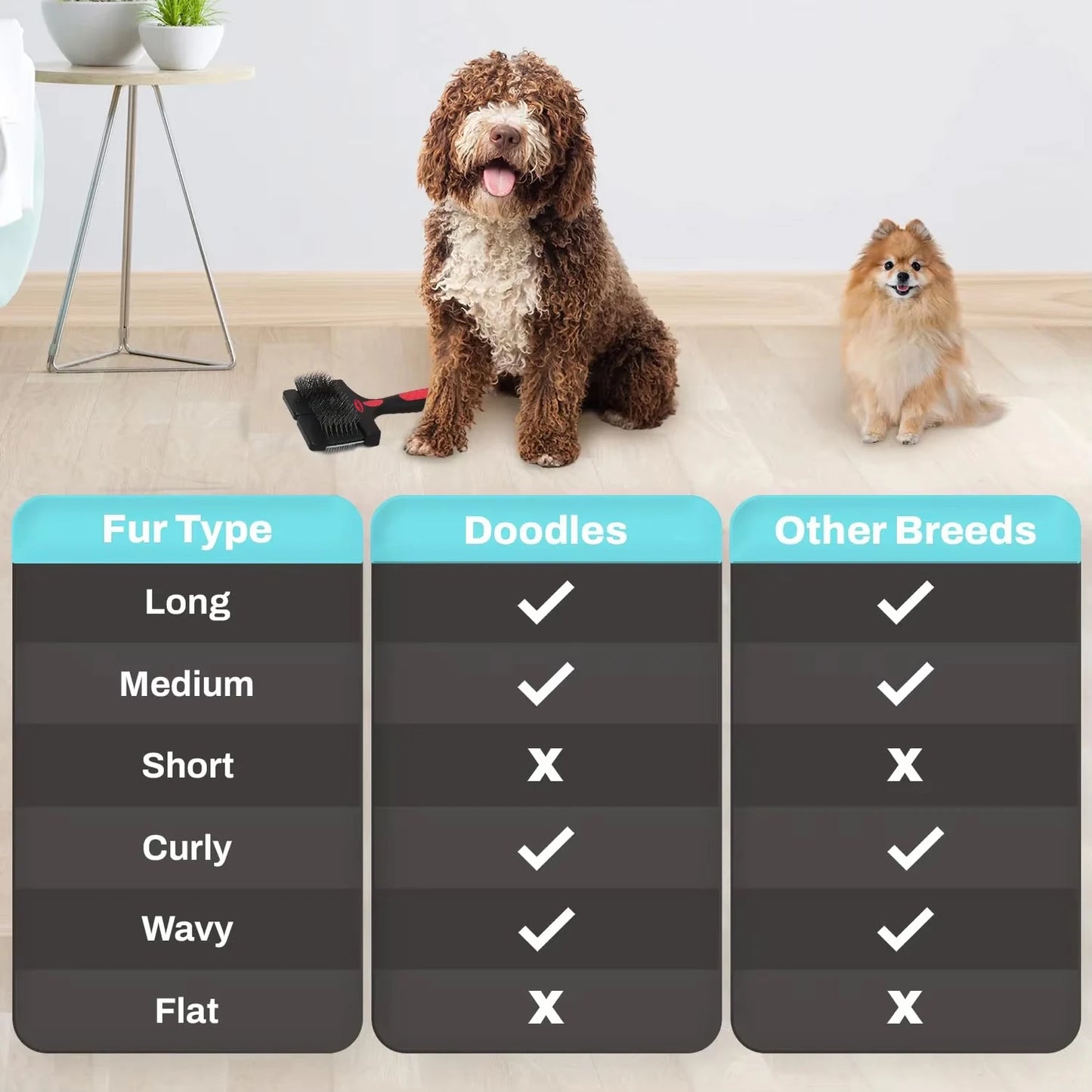 Escova dupla face para animais de estimação, cão, gato, cabelo, cerdas de pele, limpeza, massagem, pente, ferramenta de estilo, escova para cães, suprimentos para animais de estimação