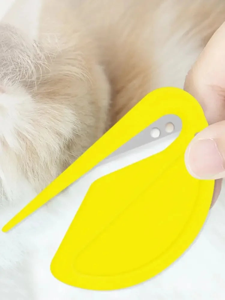 Nó para remoção de pelos de animais de estimação, cachorro 2024, faca sem nó, derramamento, guarnição, inoxidável, efetivamente seguro, acessórios para gatos, tesoura