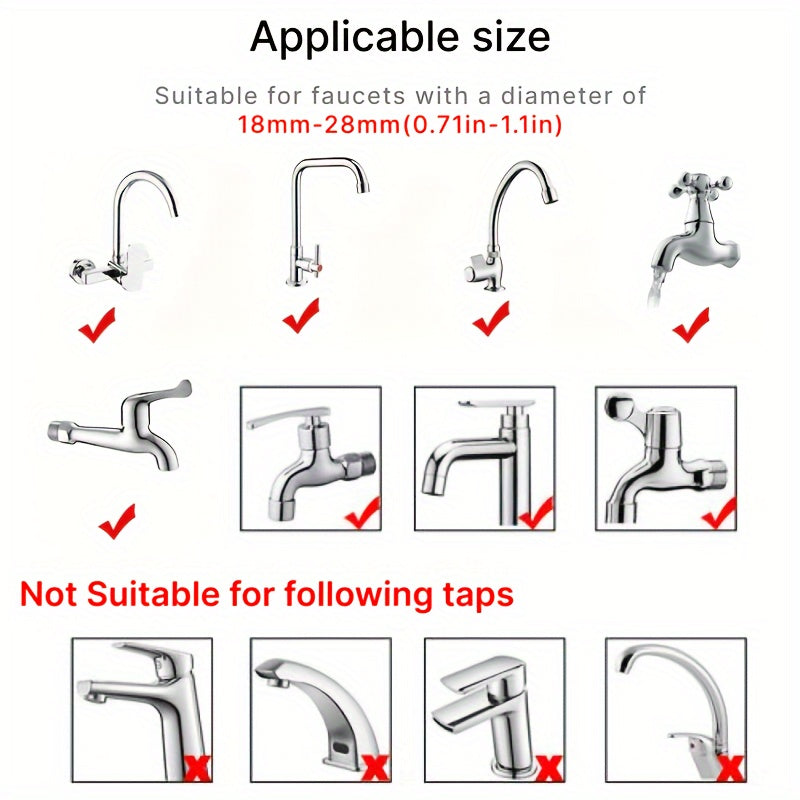 1pc Faucet Washing Hair Shower Pet Cat Dog Bath Faucet Sprayer, Multi-purpose Faucet, Shower Spray Head Convenient Easy Installation