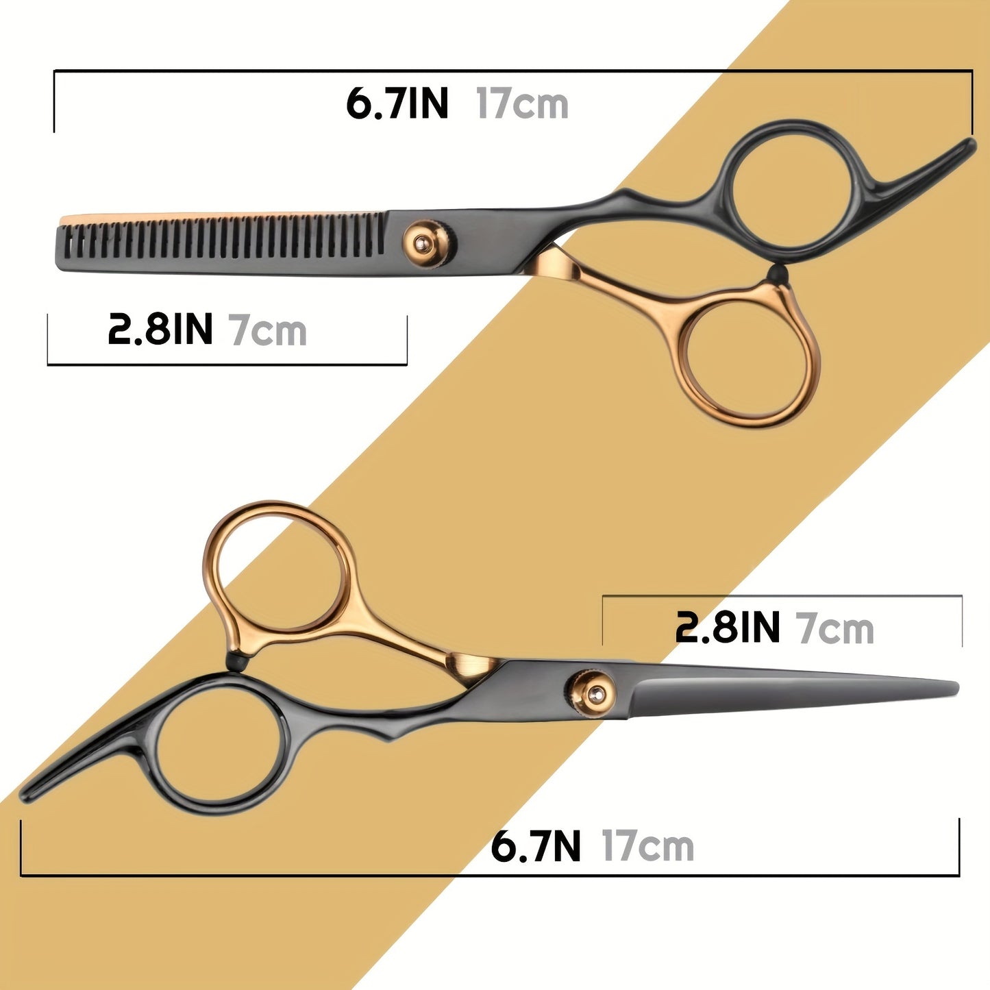 Hair Cutting Scissors, Professional Barber Shears Set with Hair Scissors Thinning Shears, for Men Women Pet