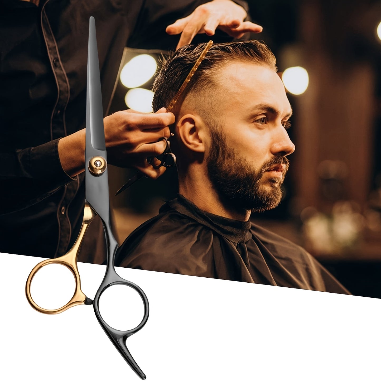 Hair Cutting Scissors, Professional Barber Shears Set with Hair Scissors Thinning Shears, for Men Women Pet